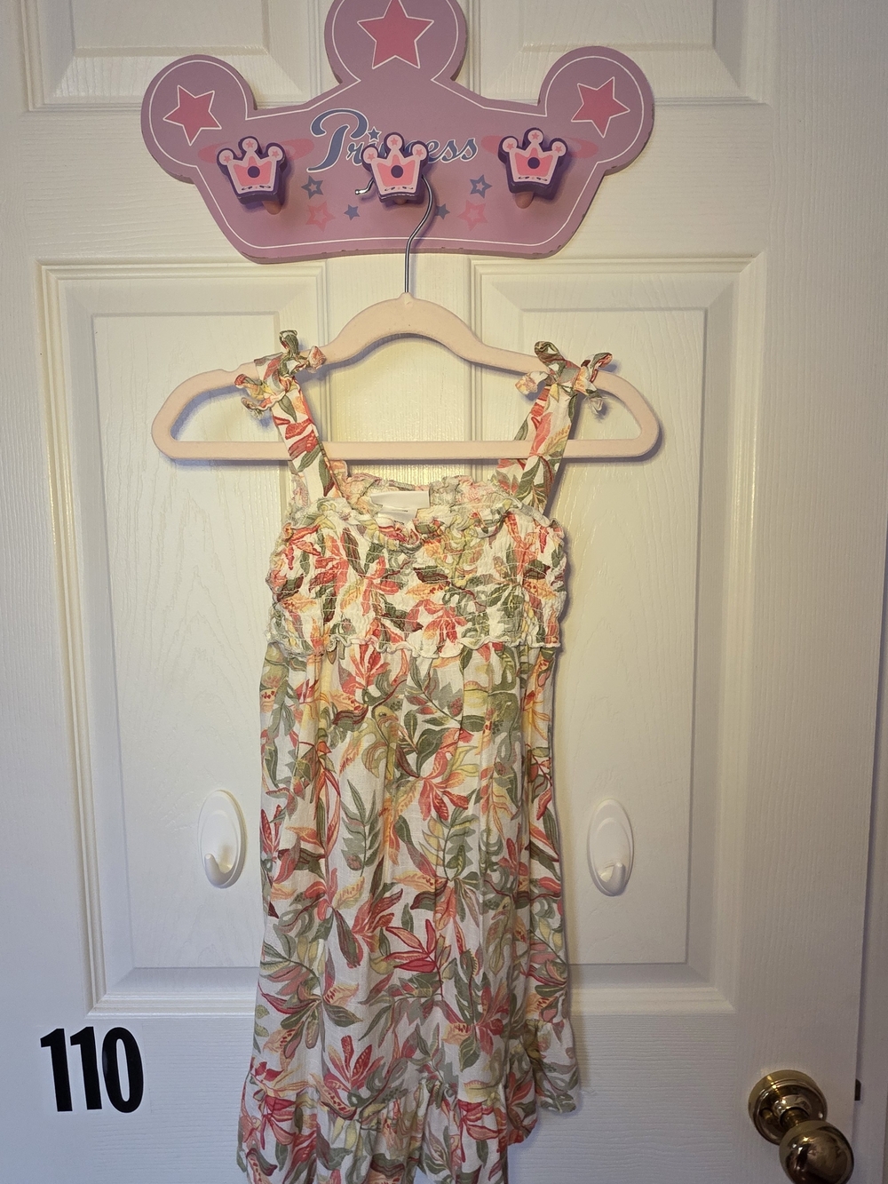 Rachel Zoe Floral Tie-Shoulder Sundress - Coral, Green & Cream